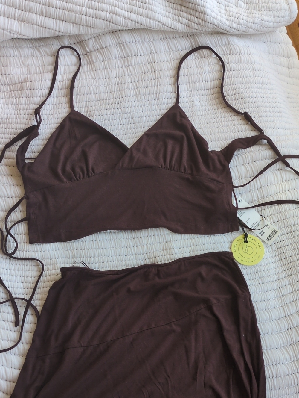 Urban outfitters Open Back Top/Skirt Set
